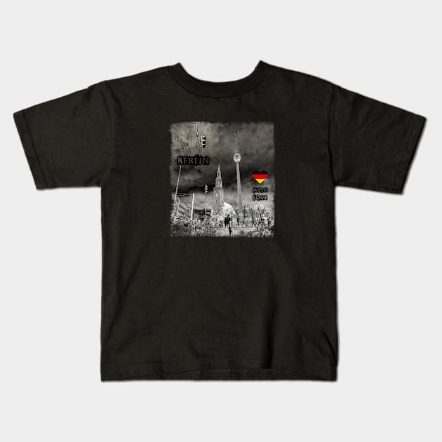 Berlin with love Kids T-Shirt by ElArrogante